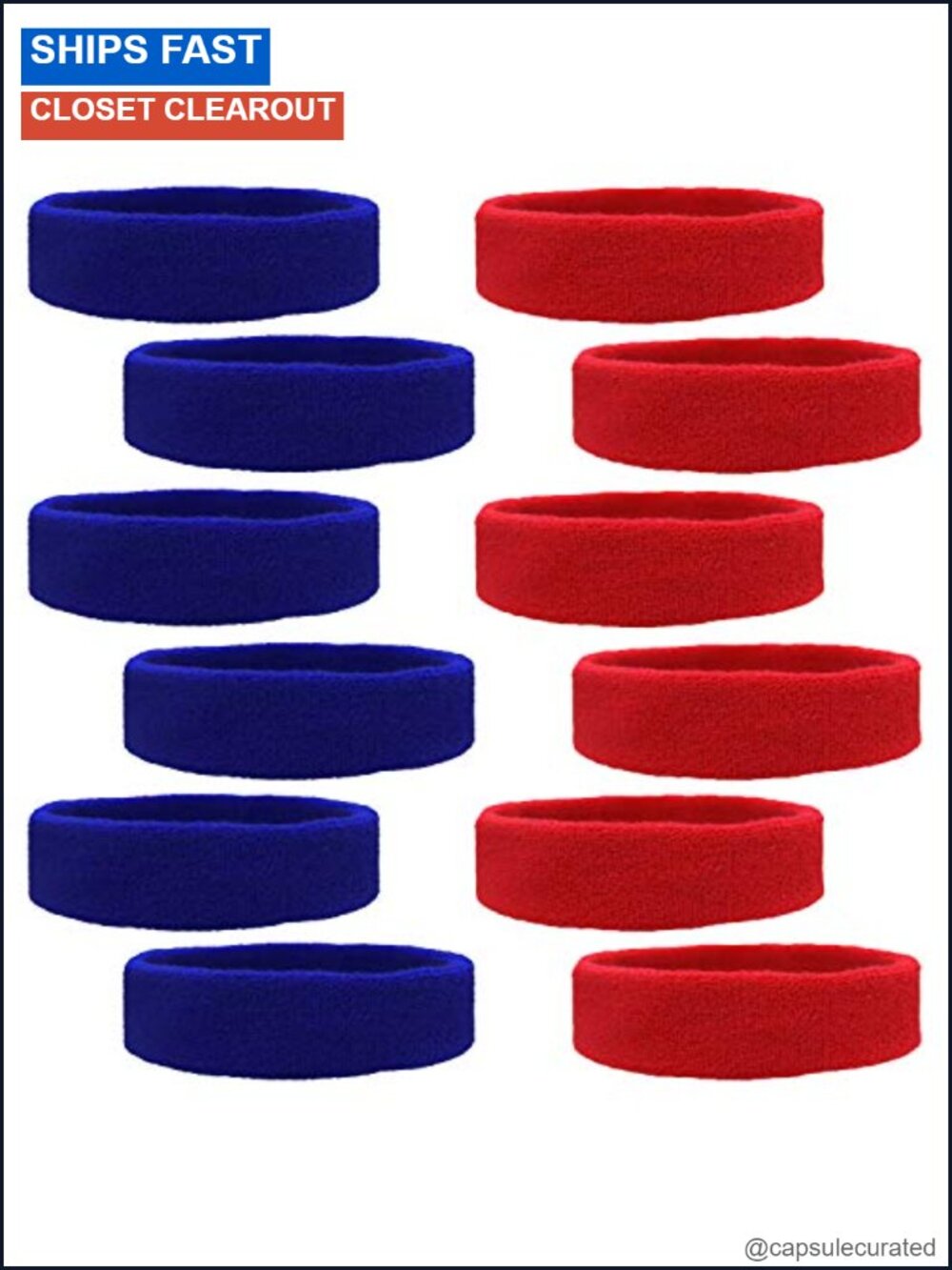 Cotton Terry Cloth Sweatband Headbands Moisture Wicking Athletic Sports